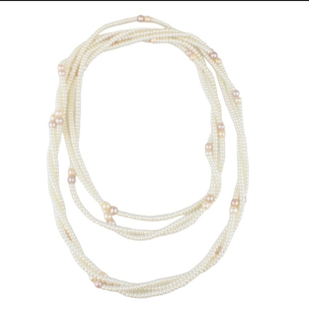 Vintage Pearl twisted torsade strand necklace